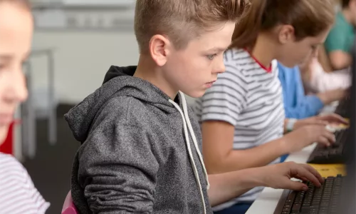 Kid in classroom